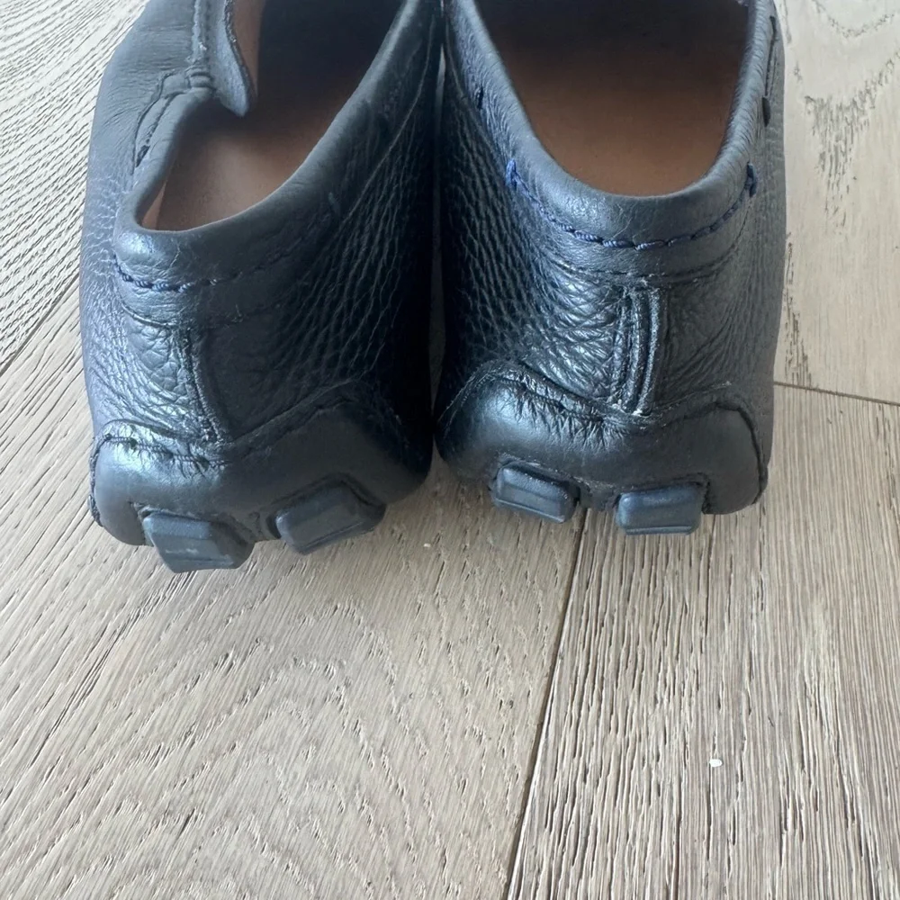 Hugo Boss Men’s Driving Loader Black Leather Size 8